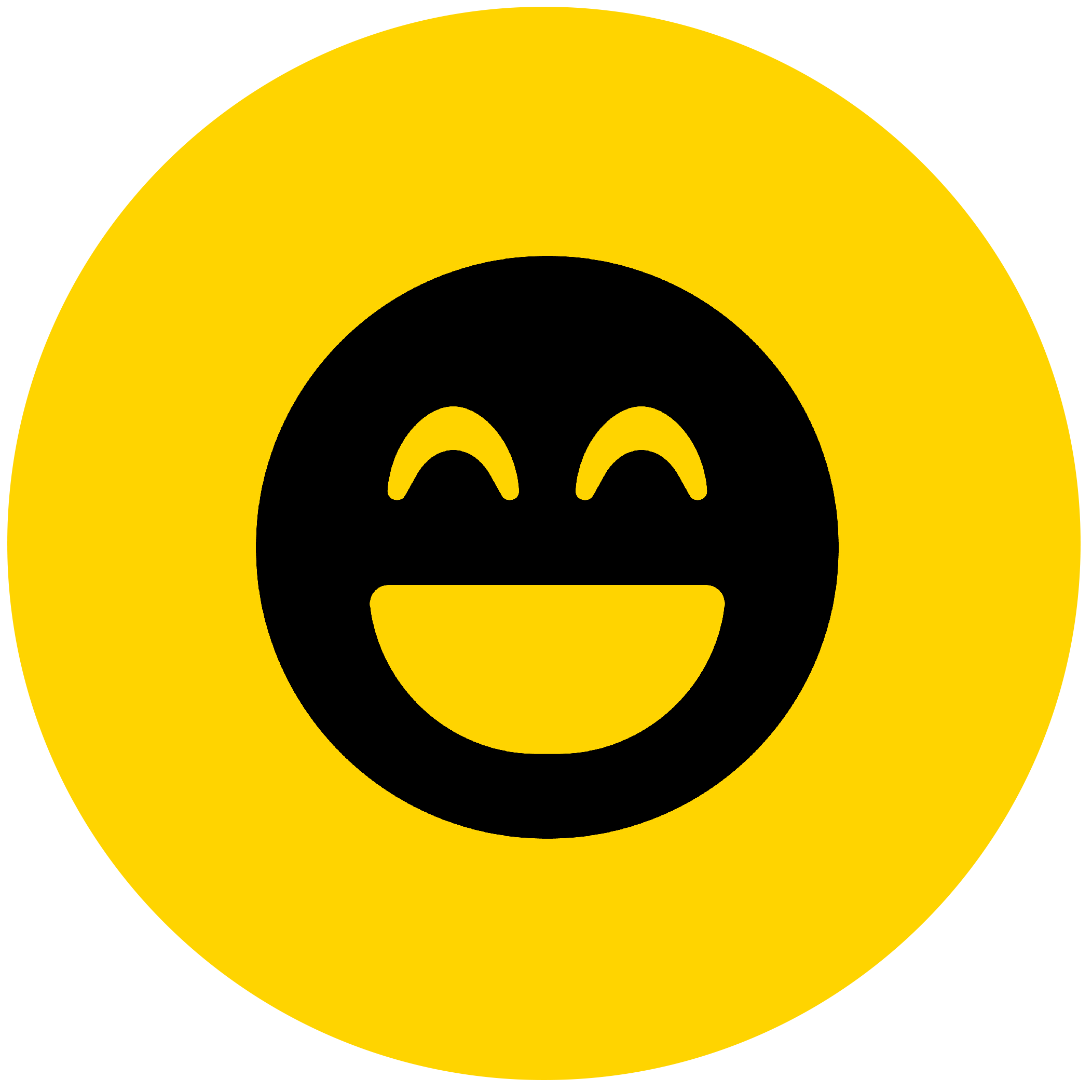 ikon med glad smiley
